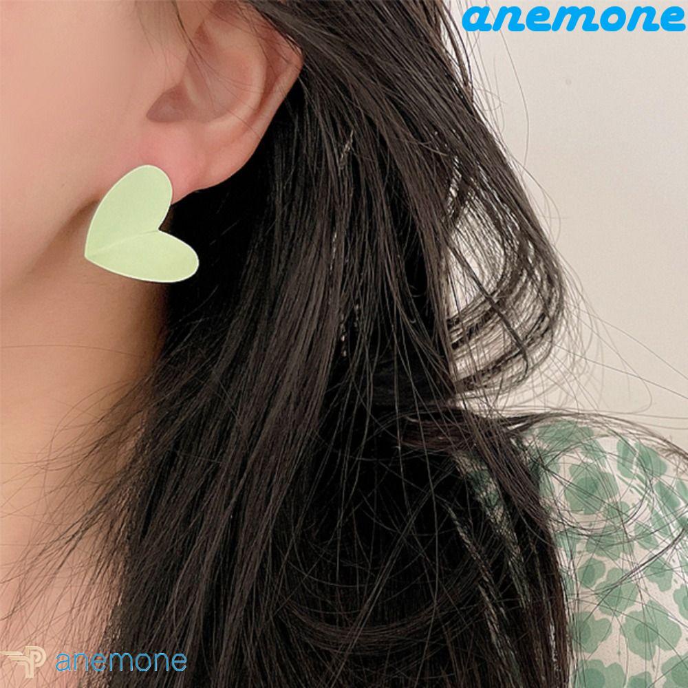 Khuyên Tai Hợp Kim Hình Vuông Rỗng Nhiều Kiểu Dáng Màu Sắc Xanh Lá Cây Thích Hợp Làm Quà Tặng Cho Bạn