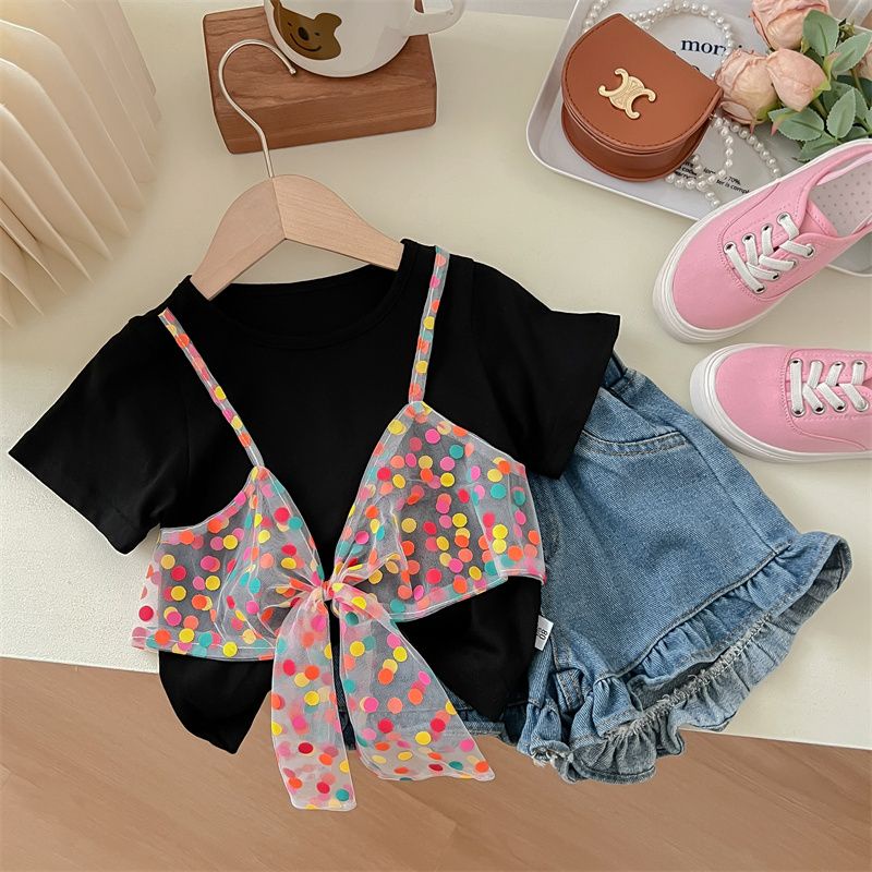 Áo Thun Tay Ngắn Phong Cách Hàn Quốc Dễ Phối Đồ Thời Trang Mùa Hè Cho Nữ