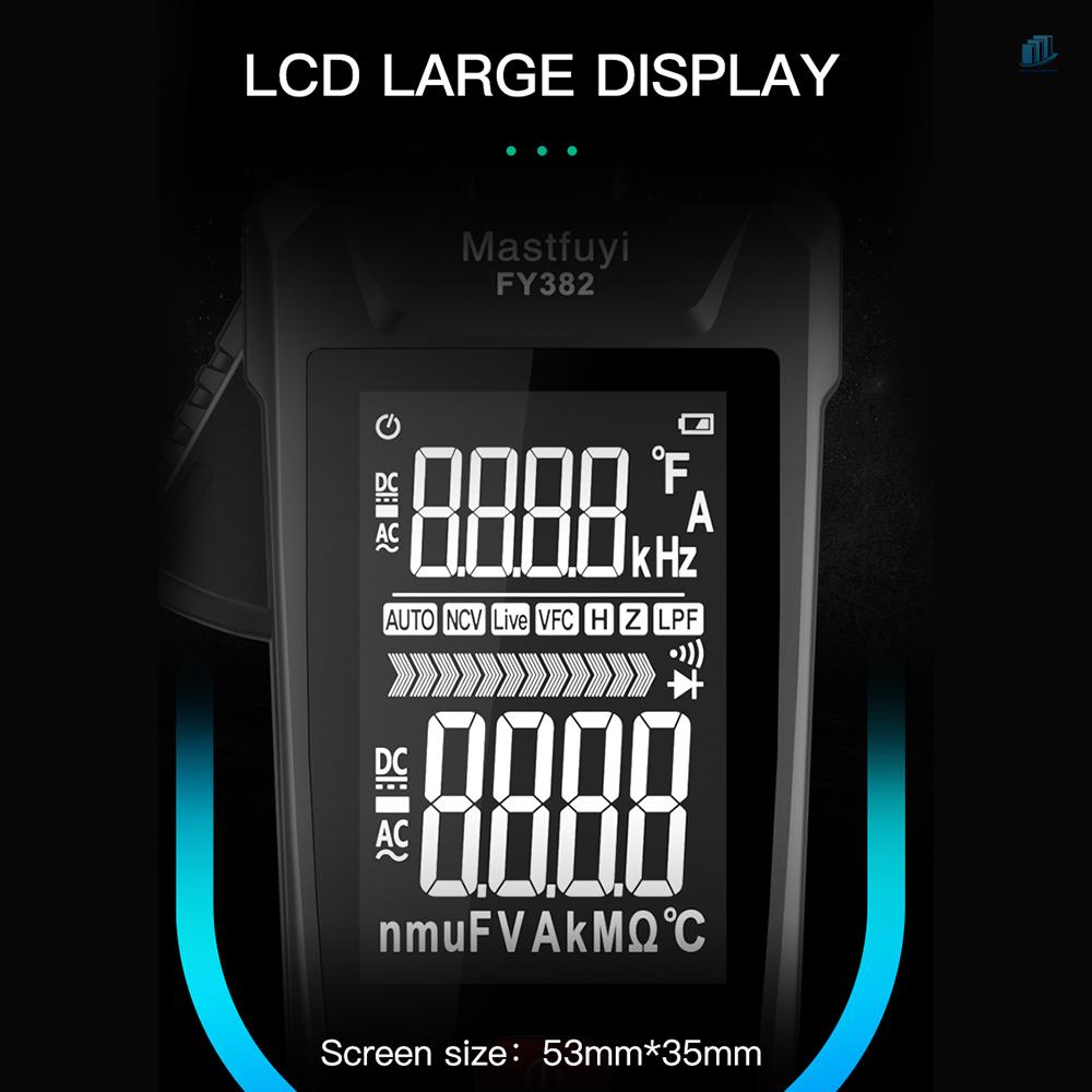 Đồng Hồ Vạn Năng Thông Minh Mastfuyi FY382 RMS 9999 Kỹ Thuật Số Có Màn Hình LCD