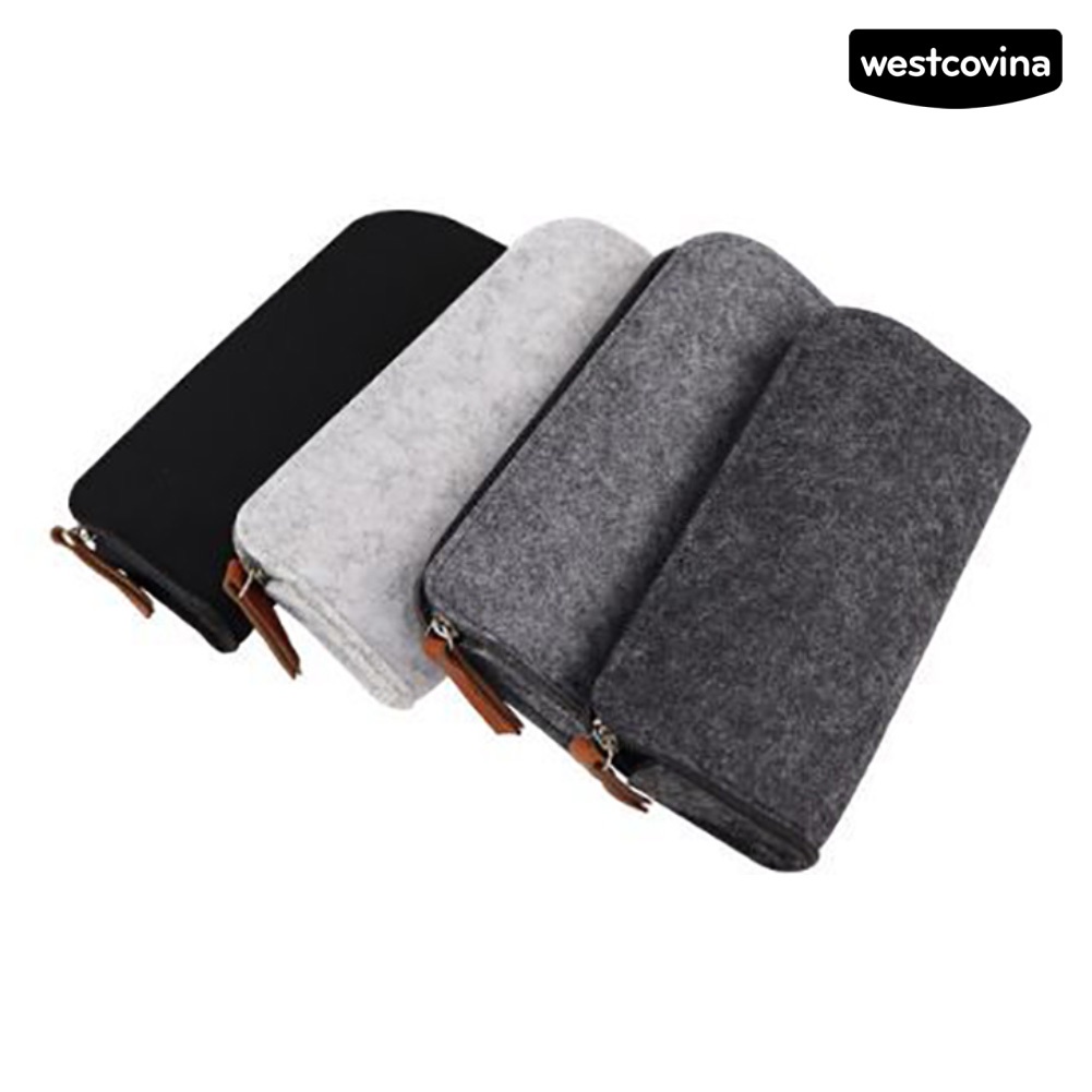 [COD]♪Túi Đựng Bút Dạng Phẳng Có Khóa Kéo Di Động Sắp Xếp Gọn Gàng Cho