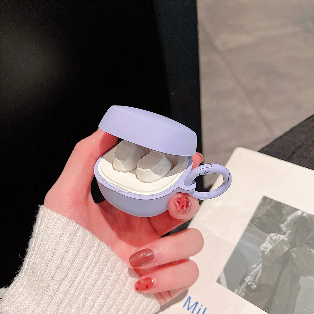 Vỏ Bảo Vệ Hộp Sạc Tai Nghe Không Dây Bluetooth Baseus Bowie WM02 plus / WM02 + TWS Bằng Silicon Mềm Màu Trơn