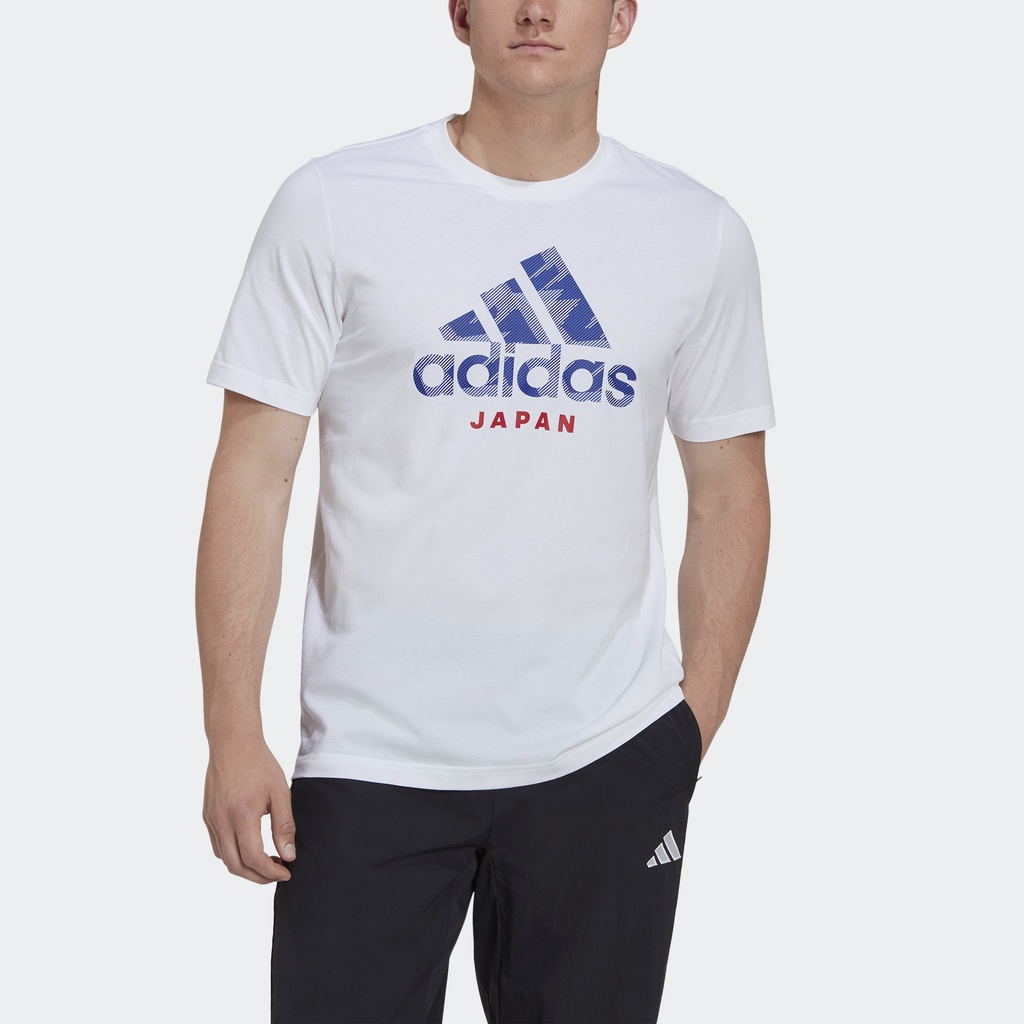 Adidas Bóng đá Áo Thun Graphic Nhật Bản Nam trắng HG4196