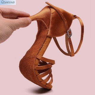 Giày Cao Gót Khiêu Vũ Latin Đế Mềm Dành Cho Nữ