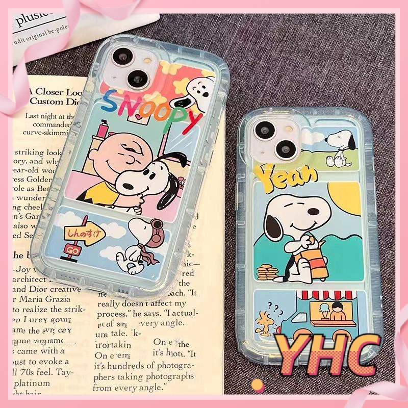 Ốp Lưng iPhone Snoopy minh họa túi khí, vỏ điện thoại, vỏ mềm chống chấn động Cho Iphone 6 / 6S / 6splus / se / 7 / 7plus / 8 / 8plus / X / xs / xsmax / 11 / 12 / 13 / 14 / Plus / pro / pro max-726