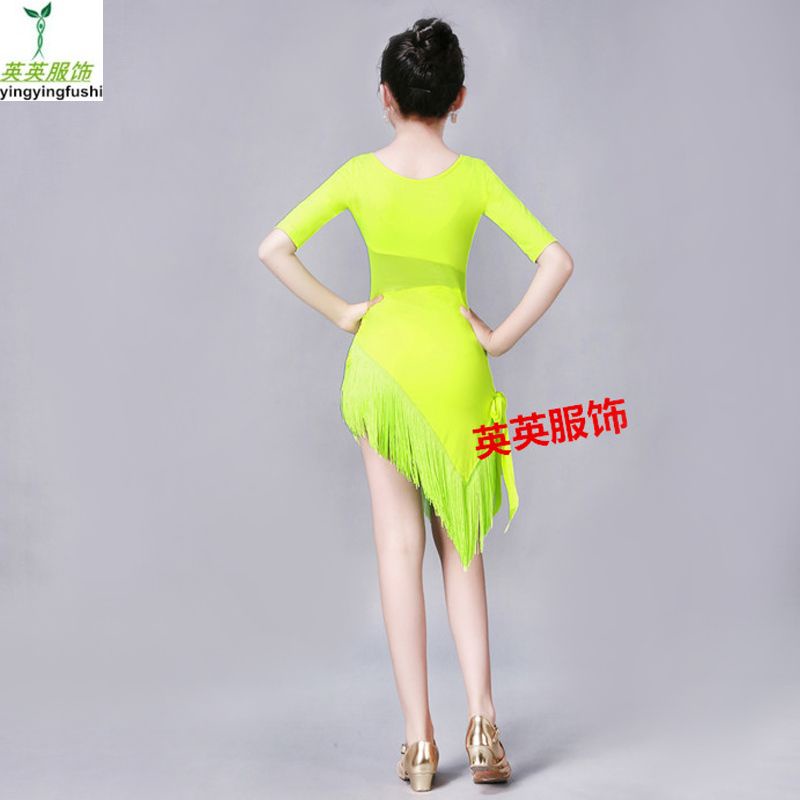 Đầm Khiêu Vũ Nhảy Latin Thời Trang Xuân Hè Cho Bé Gái