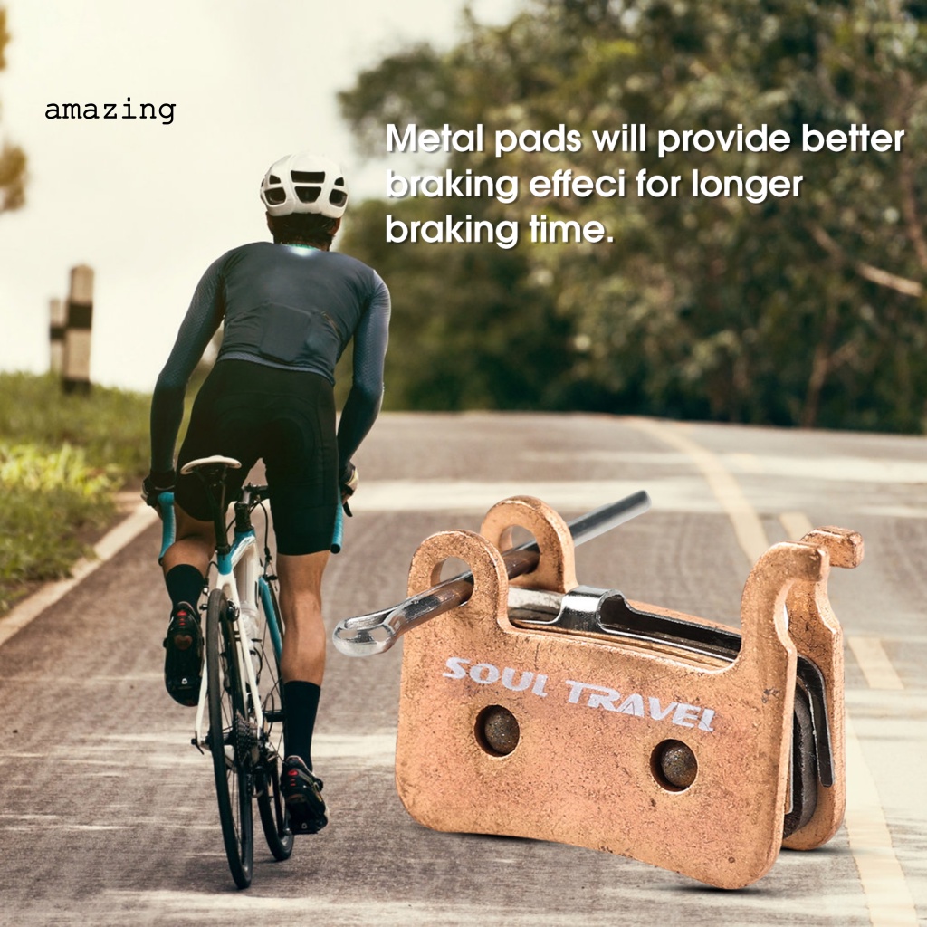 1 Bộ Má Phanh Đĩa Màu Vàng Cho Xe Đạp