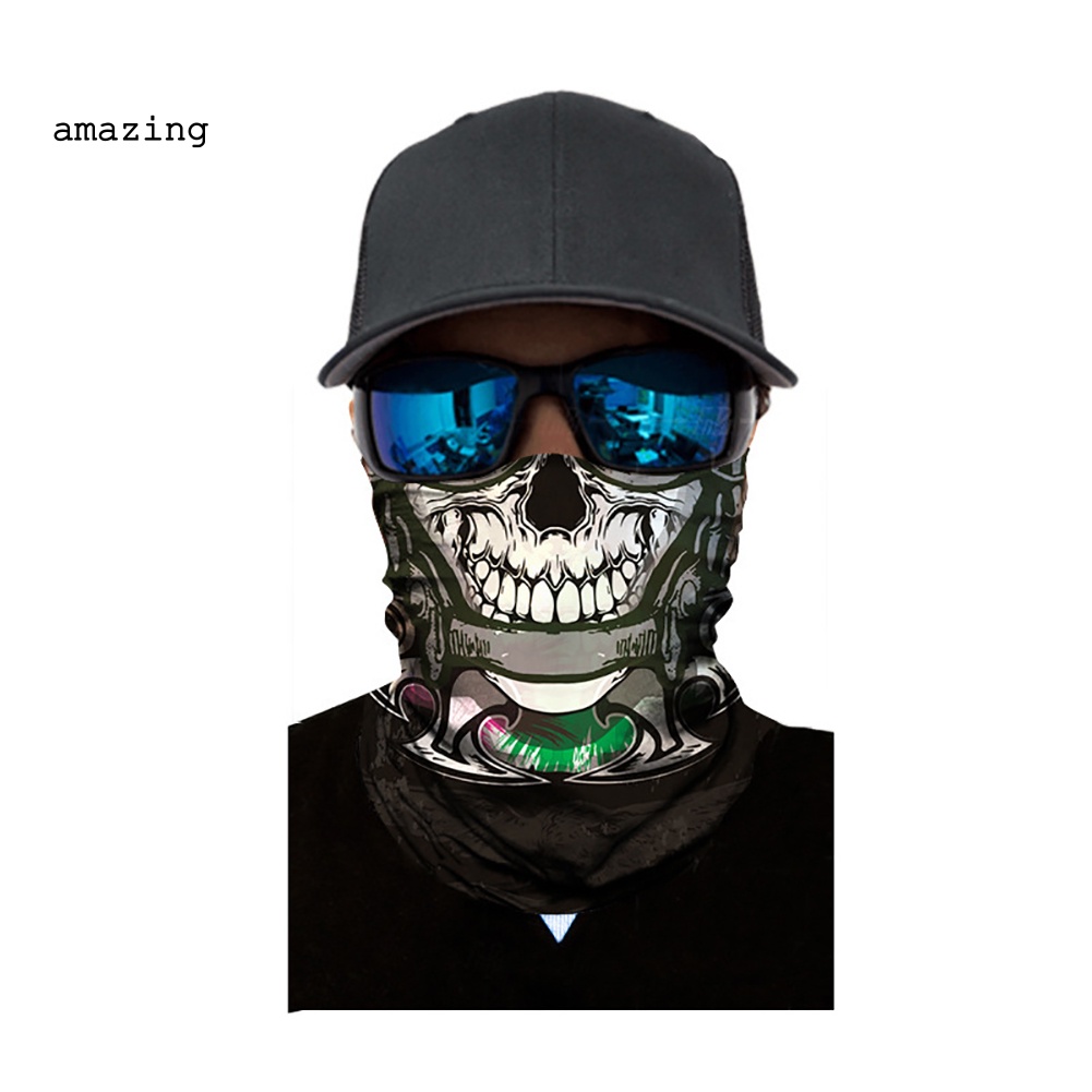 Băng Đô Thể Thao Unisex Co Giãn Chống Tia UV Hình Đầu Lâu