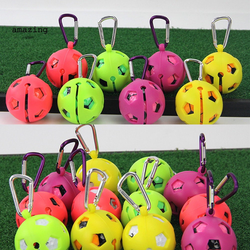 Vỏ Bọc Bảo Vệ Bóng Golf Bằng Silicon Thiết Kế Rỗng Kèm Móc Treo Chìa Khóa Tiện Dụng Cho 1