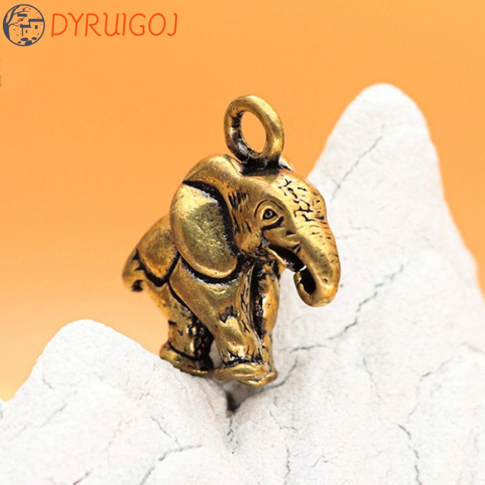 Móc Khóa Hình Voi Bằng Đồng Thau Độc Đáo