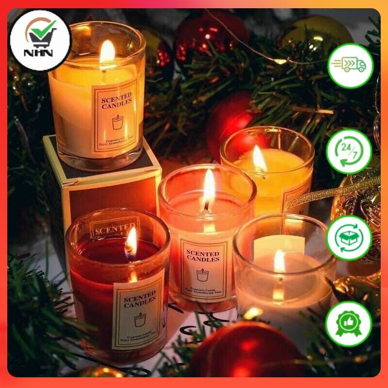 Nến Thơm Cốc Scented Candles Chính Hãng,Cốc Nến Thơm Sáp Đậu Nành Cao Cấp