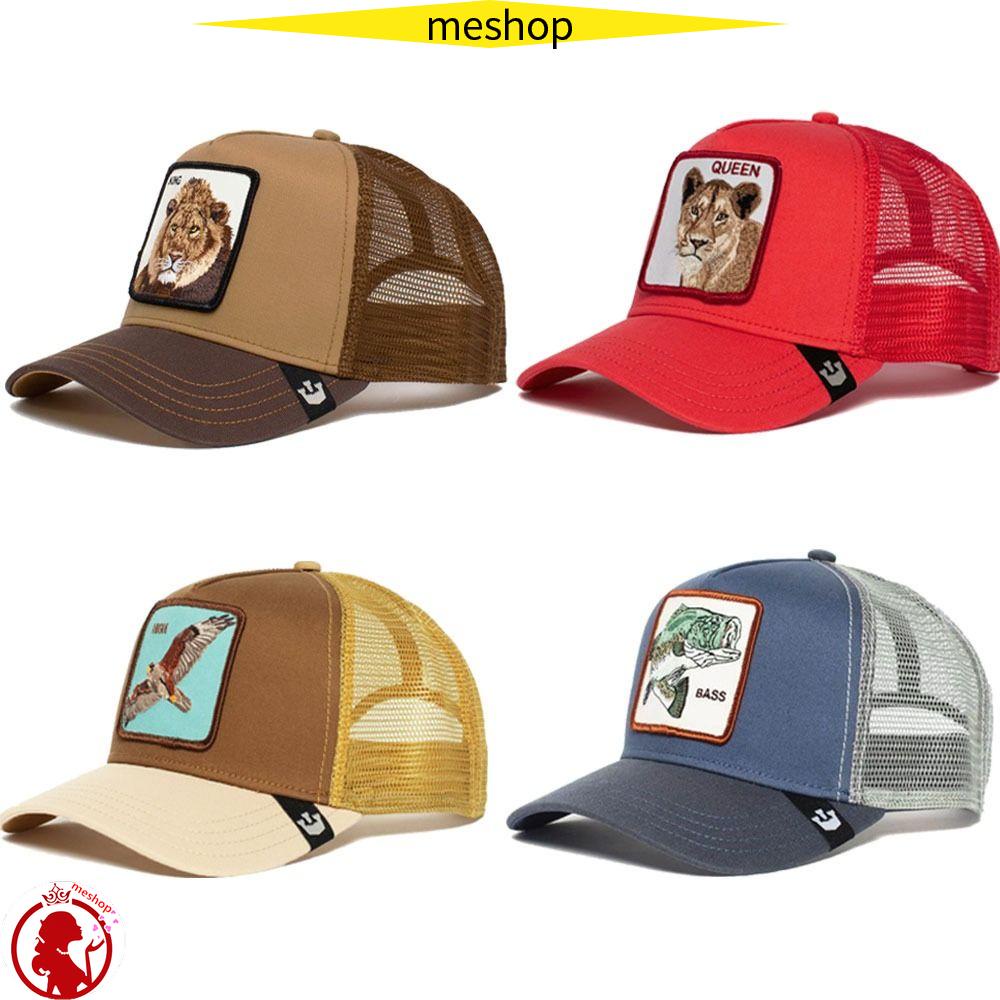 1 Mũ Lưỡi Trai Phối Lưới In Hình Động Vật Phong Cách Hip Hop Thời Trang Cho Nam Và Nữ