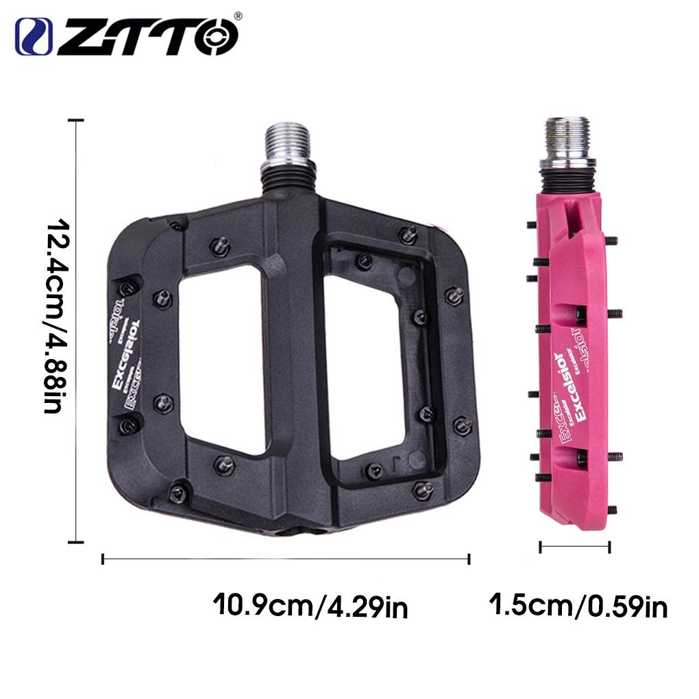 1 Cặp Bàn Đạp Xe Đạp Leo Núi Bằng Sợi Nylon Màu Trơn Chống Trượt ZTTO