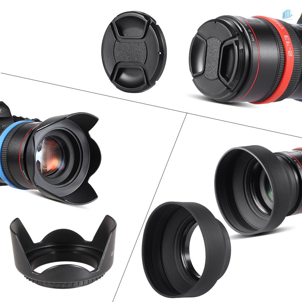 Bộ Lọc Ống Kính 58mm UV + CPL FLD + ND (ND2 ND4 ND8) Kèm Túi Đựng / Nắp Ống Kính / Khăn Lau