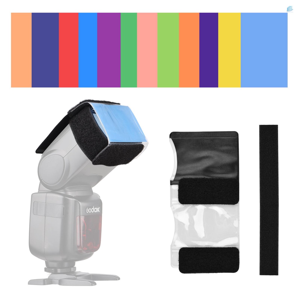 Bộ 12 Tấm Lọc Tia Sáng Màu Thông Dụng Cho Camera