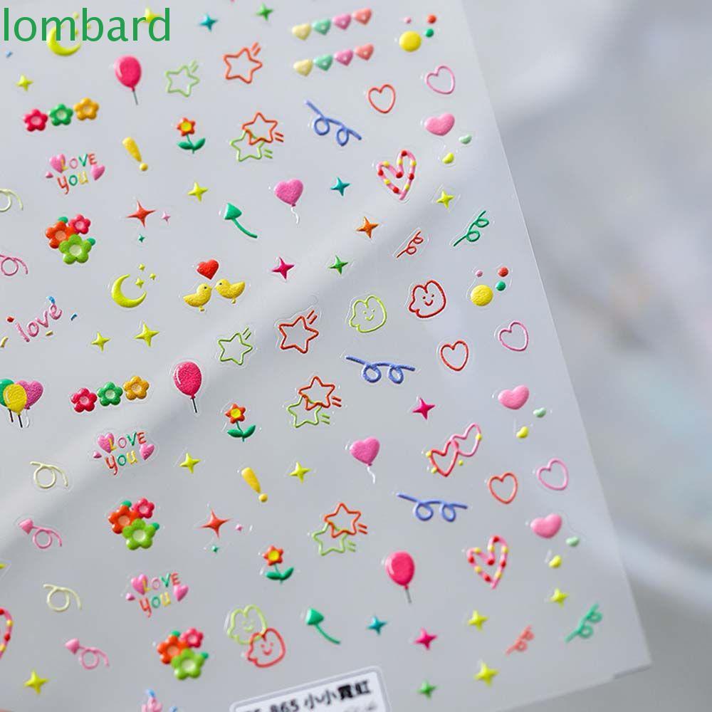 Miếng Dán Trang Trí Móng Tay Siêu Mỏng In Hình Khủng Long Hoạt Hình 5D