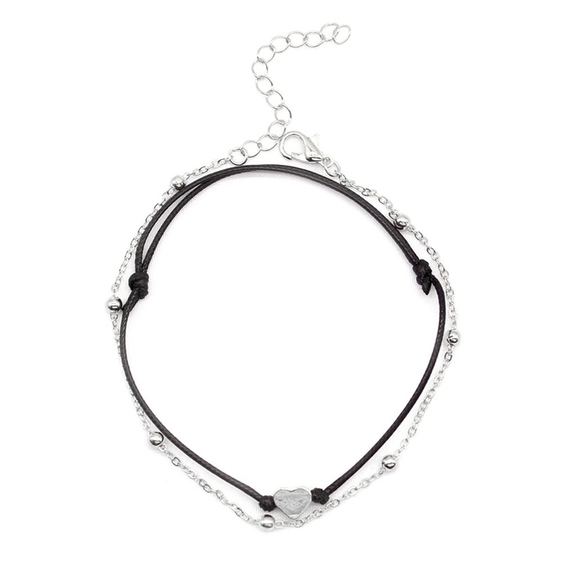 Lắc Chân Hình Trái Tim Đơn Giản Phong Cách Bohemian Thời Trang Cho Nữ