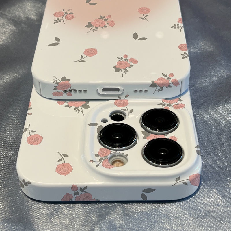 Ốp Điện Thoại In Họa Tiết Hoa Hồng Cổ Điển Cho Iphone 14 7 / / 1213 Xr xs8plus / 11 / 8MHA