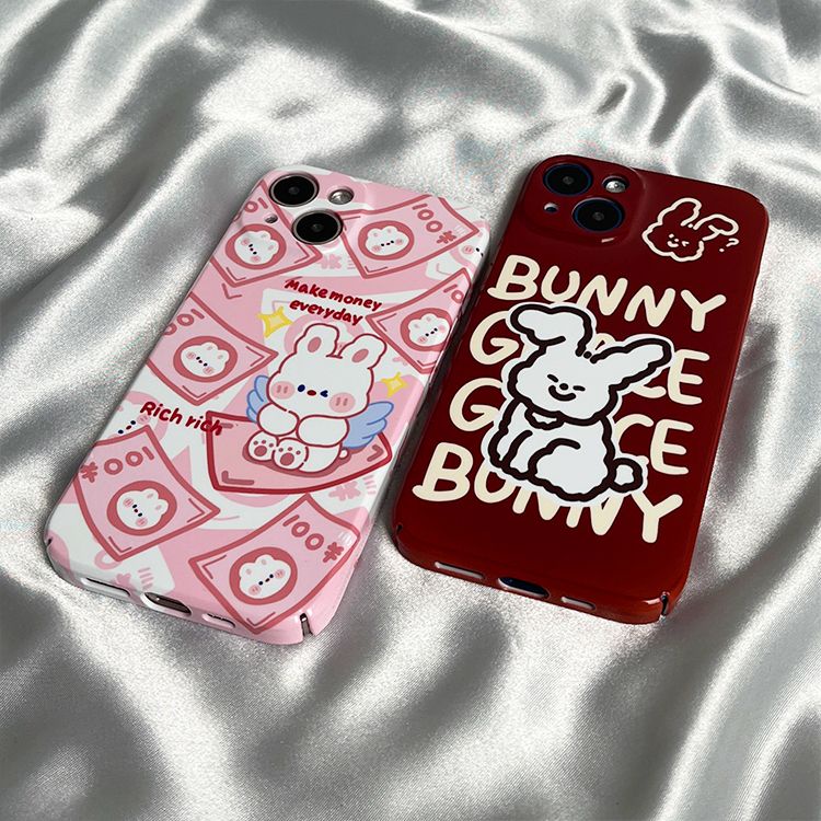 Phụ Kiện Đa Dạng Độc Đáo Tiện Dụng813711Ốp Điện Thoại Cứng In Hình Thỏ Cầu May Mắn Cho Iphone 12 Xr Xs Max 14 12