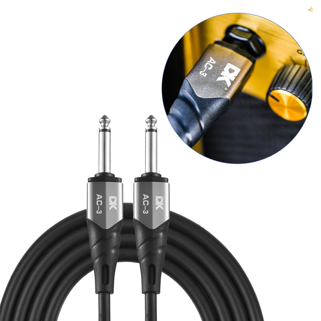Dây Cáp Kết Nối Âm Thanh Giảm Tiếng Ồn 3.0M 10ft Jack Cắm 6.35mm Cho Đàn Guitar Điện