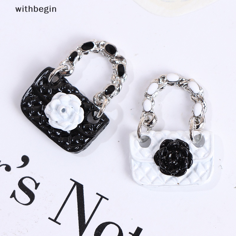 Set 2 Túi Xách Da Đeo Vai Thời Trang Dành Cho Búp Bê 1: 6 1: 12