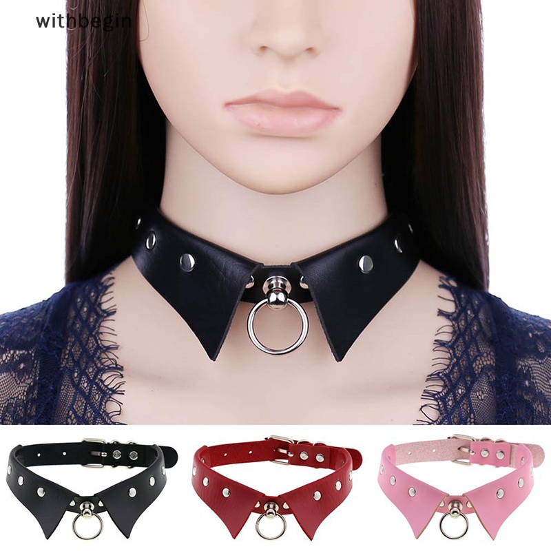 Vòng Cổ Choker Da Đính Đinh Tán Phong Cách Punk Cá Tính