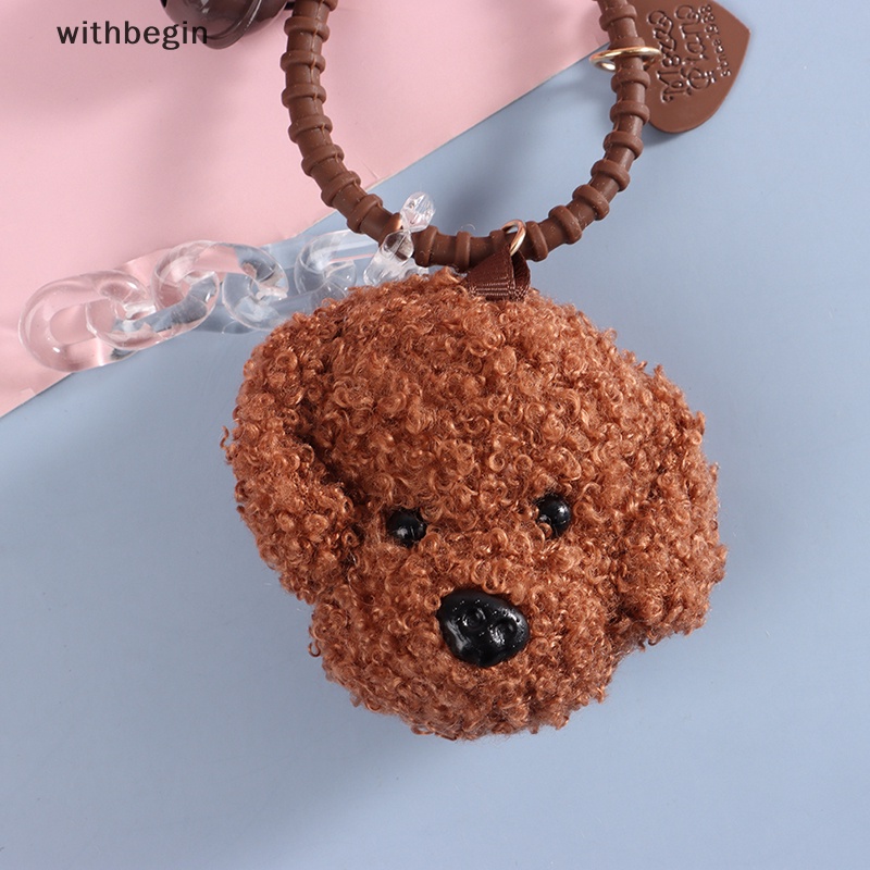 1 Móc Khóa Hình Chú Chó Teddy Nhồi Bông Dễ Thương DIY