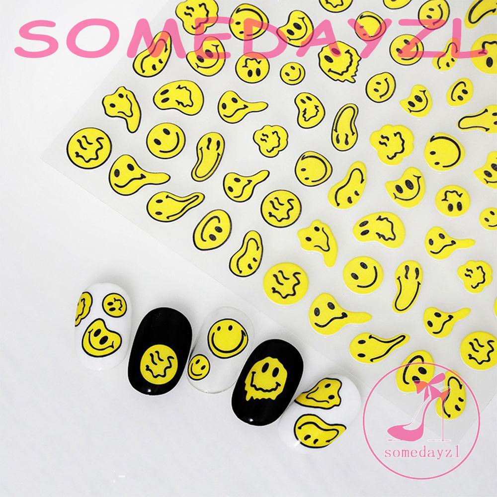 Miếng Dán Trang Trí Móng Tay Tự Dính Họa Tiết Thỏ Hoạt Hình Dễ Thương