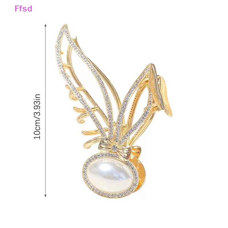 Kẹp Tóc Hình Cá Mập Đính Đá Bằng Kim Loại Cho Nữ 1 Cái