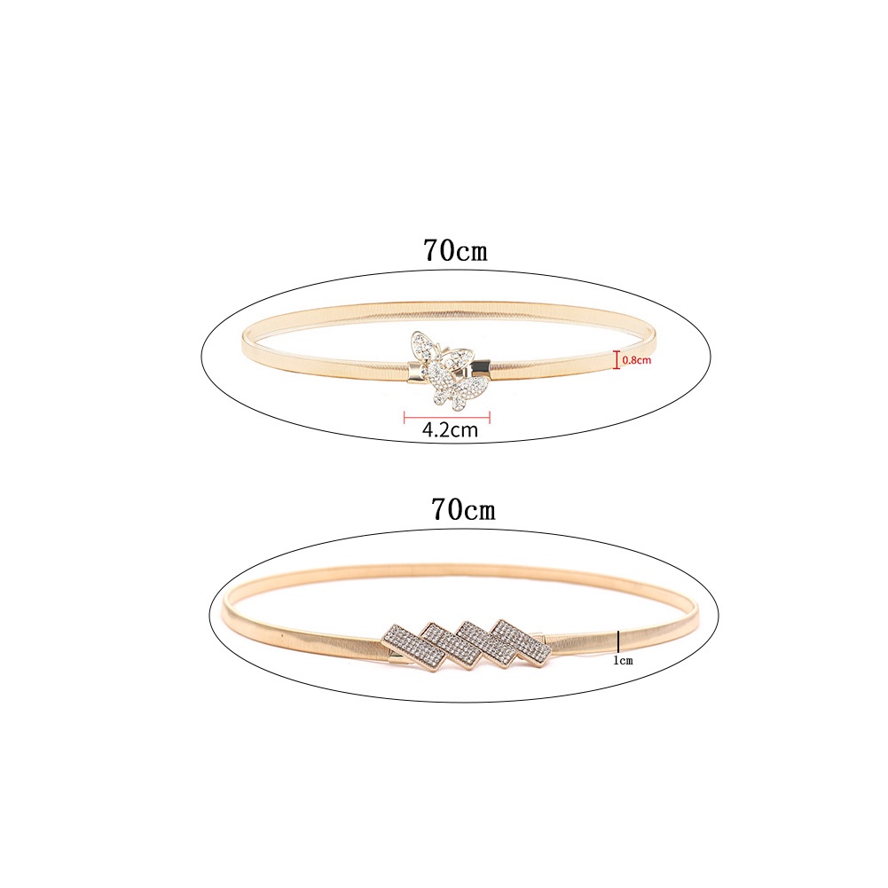Thắt Lưng Chuỗi Xích Bằng Kim Loại Phong Cách Vintage Trang Trí Đầm