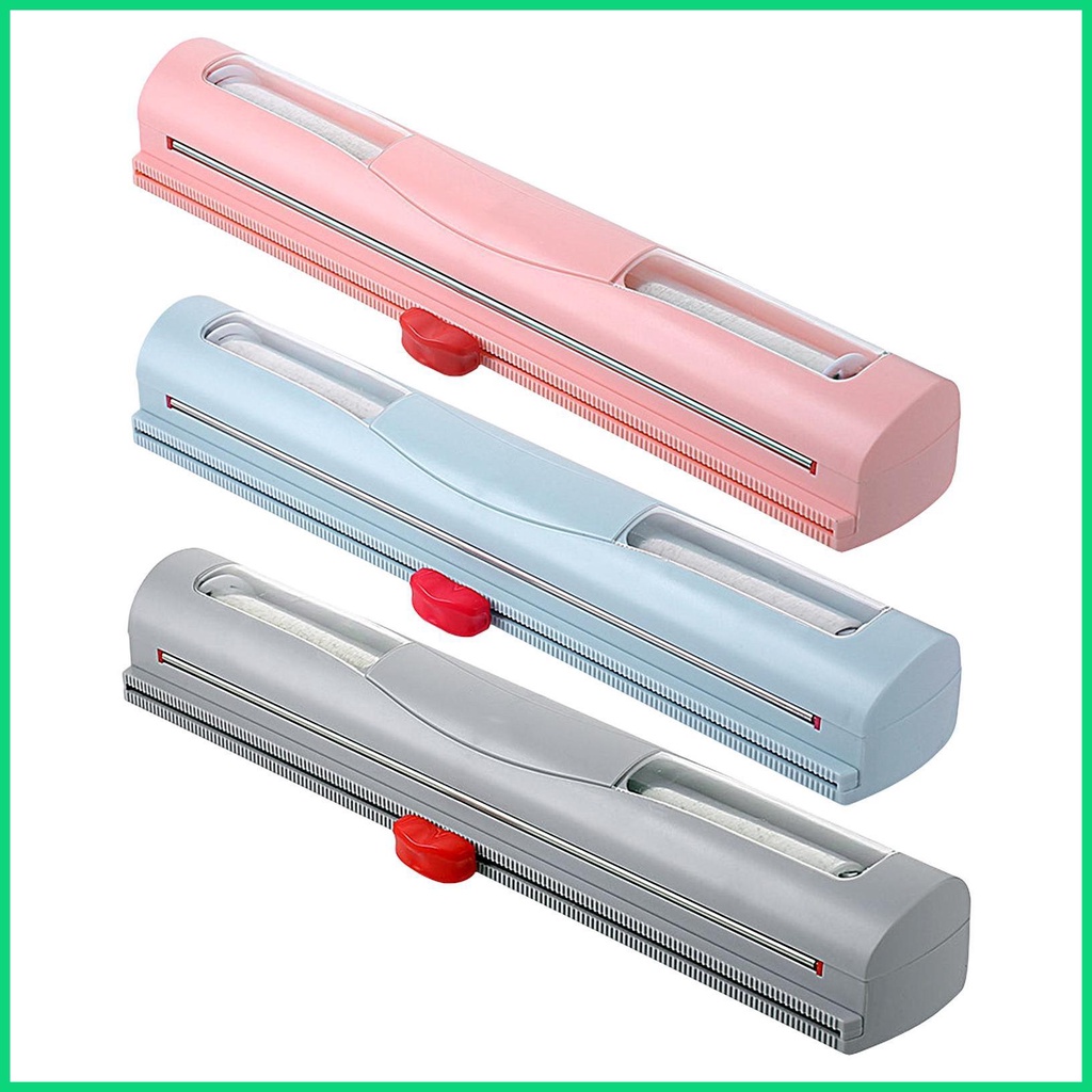 Cuộn Màng Bọc Thực Phẩm 2 Trong 1 Bằng Lá Nhôm Có Thể Nạp Lại Kèm Giá Đỡ Trượt Tiện Dụng