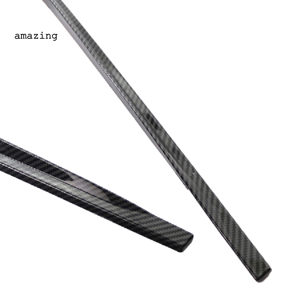 1 Cặp Miếng Dán Viền Cửa Sổ Sau Xe Hơi Chống Nước Chống Trầy Xước Họa Tiết Sợi Carbon Cho VW-Polo 2011-2017
