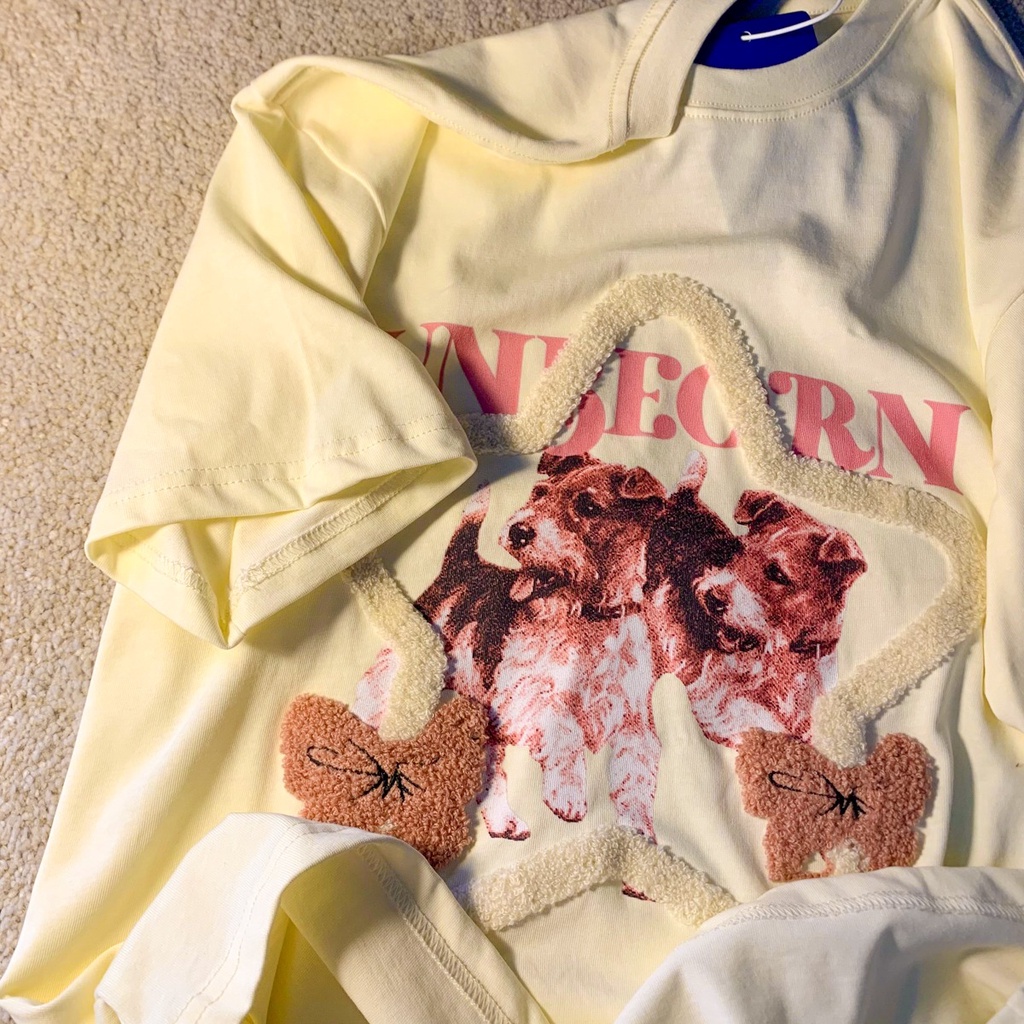 Áo Thun Cotton Tay Ngắn In Hình Đồ Họa Phong Cách Hàn Quốc Mẫu Mới 2023 Thời Trang Cho Nữ