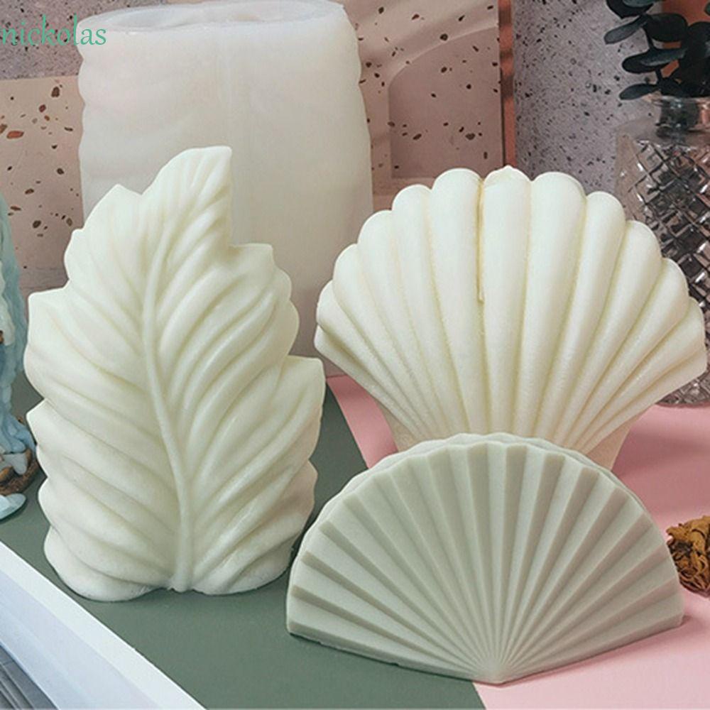 Khuôn Làm Nến Bằng Silicone Hình Vỏ Sò 3D Tiện Lợi