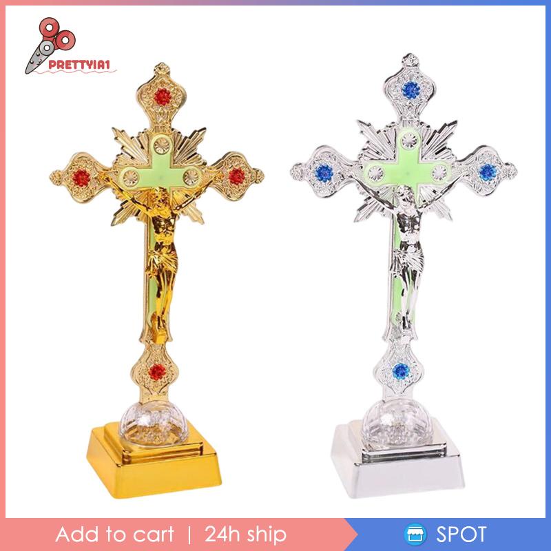 [Prettyia1] Đèn Ngủ Cầu Nguyện Hình Tượng Chúa Jesus 3D