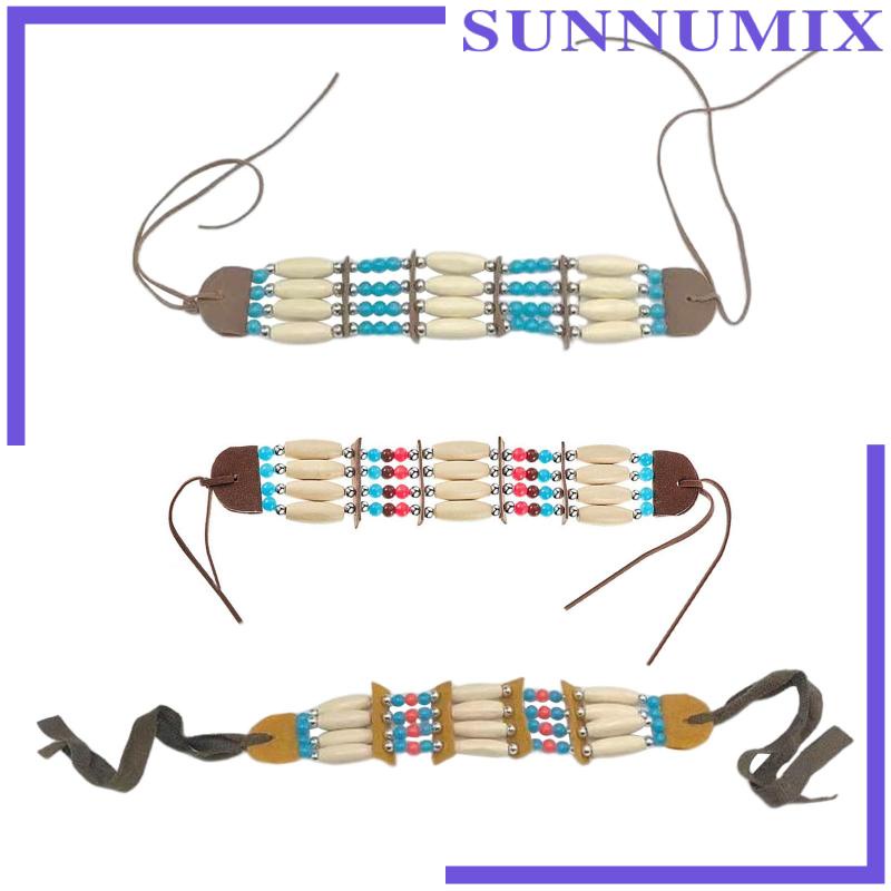 [Sunnimix] Vòng Cổ Hạt Gỗ Nhiều Màu Phong Cách Bộ Lạc Bohemian