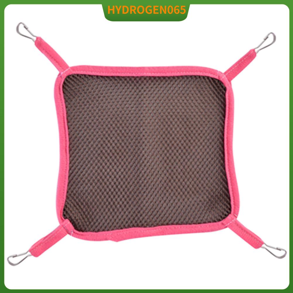 Hydrogen065 Lồng Thú Cưng Võng Vải Lưới Mềm Mại Thoáng Khí Hamster Treo Giường Có Móc Kim Loại Cho Chuột Lang Sóc