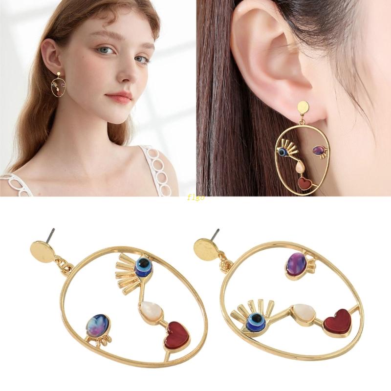 Đôi Khuyên Tai Hình Mặt Người Độc Đáo Dành Cho Nữ