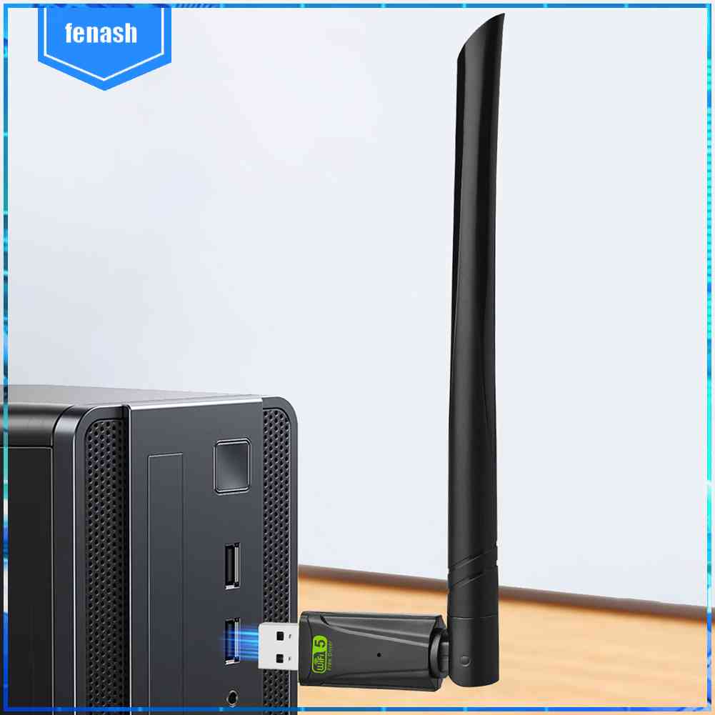 Usb Phát WiFi Không Dây 650Mbps Có Ăng Ten Và Thẻ Mạng