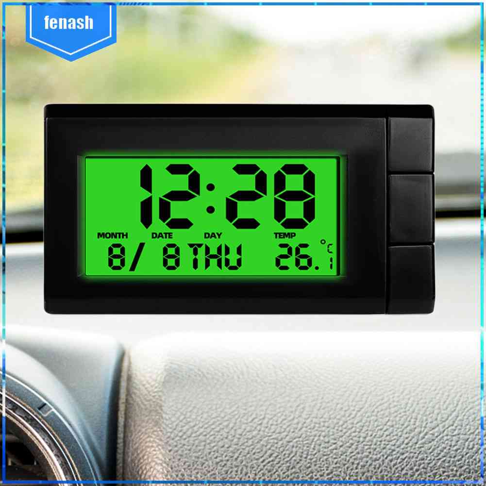 Đồng Hồ Kỹ Thuật Số Tự Động 2 Trong 1 Cho Xe Hơi