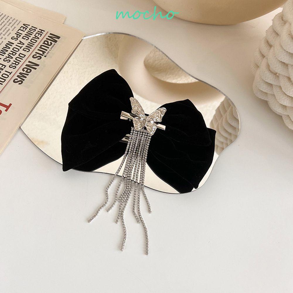 Kẹp Tóc Vải Nhung Hình Bướm Thời Trang Thu Đông Cho Nữ|Kẹp Tóc Hình Nơ Xinh Xắn Dành Cho Bé Gái