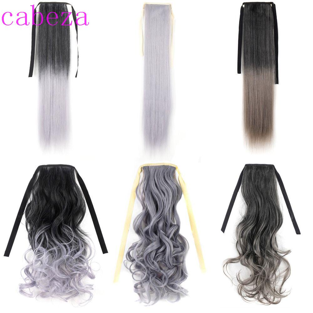 Tóc Giả Xoăn Đuôi Ngựa Tự Nhiên Bằng Sợi Chịu Nhiệt Dành Cho Nữ