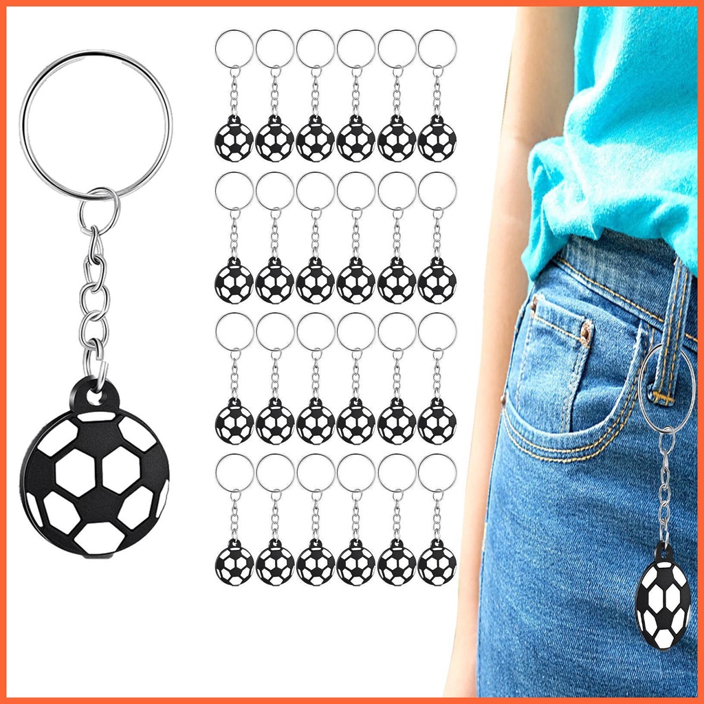 Set 25 Móc Khóa Hình Quả Bóng Đá Sáng Tạo