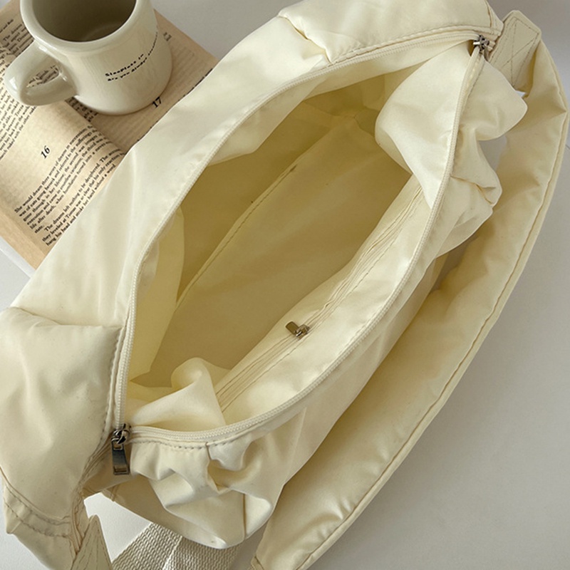 Túi Đeo Vai Bằng cotton Sức Chứa Lớn Đơn Giản Dễ Phối Đồ Hợp Thời Trang Cho Nữ