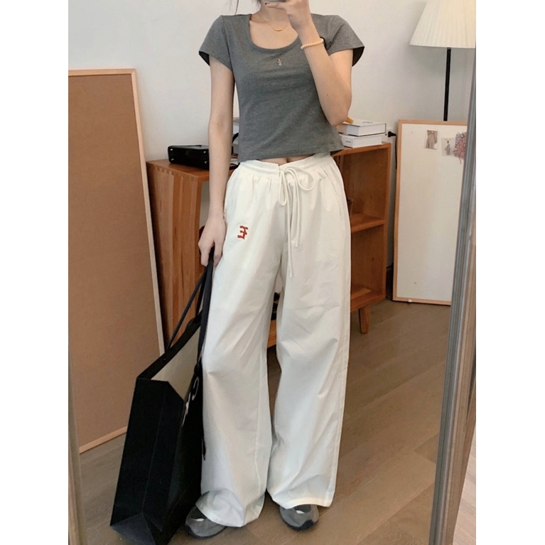 Áo Thun Ngắn Hở Vai Dáng Ôm Co Giãn Thời Trang Mùa Hè Phong Cách Hàn Quốc