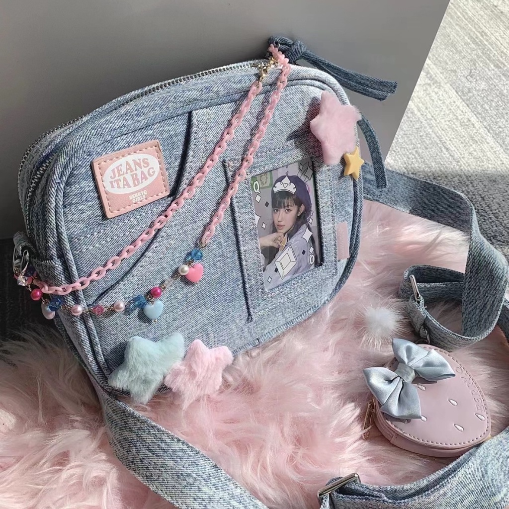 Túi Denim Đeo Chéo Thời Trang 2023 Dành Cho Nữ