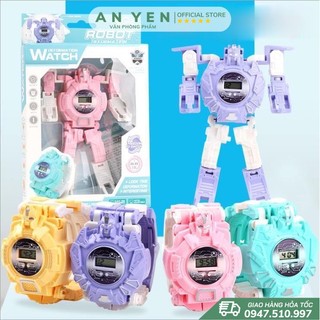 Đồng Hồ Biến Hình Robot 3D Thời Trang Cho Bé