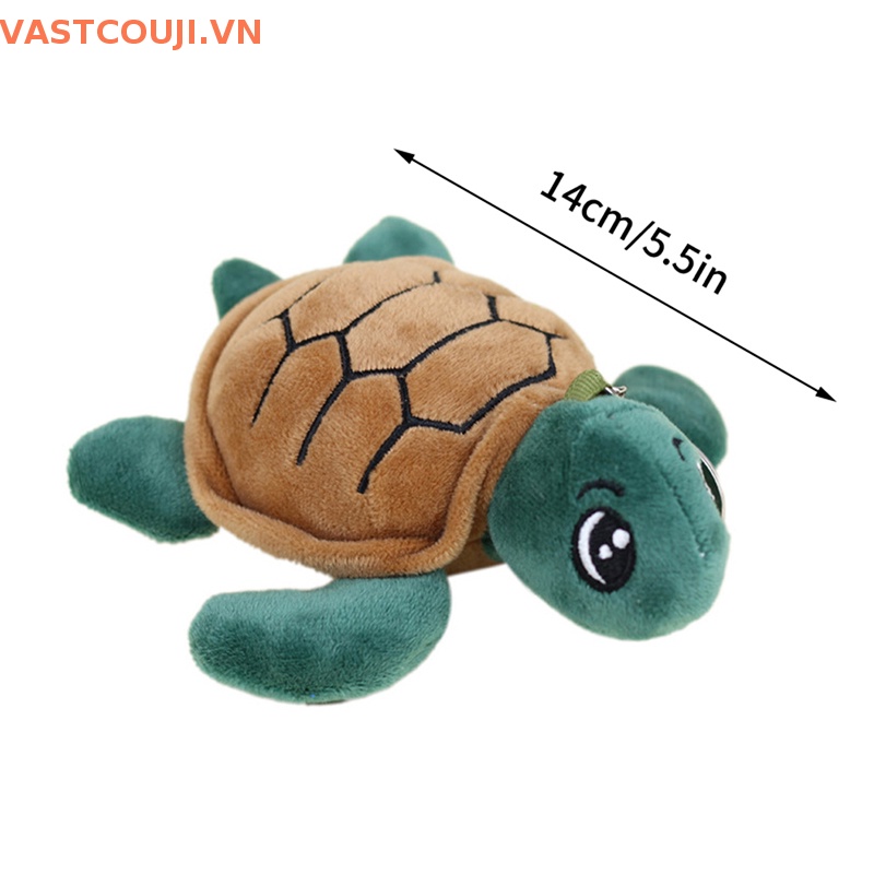 Móc Khóa Hình Rùa Biển Nhồi Bông Mềm Mại Dễ Thương