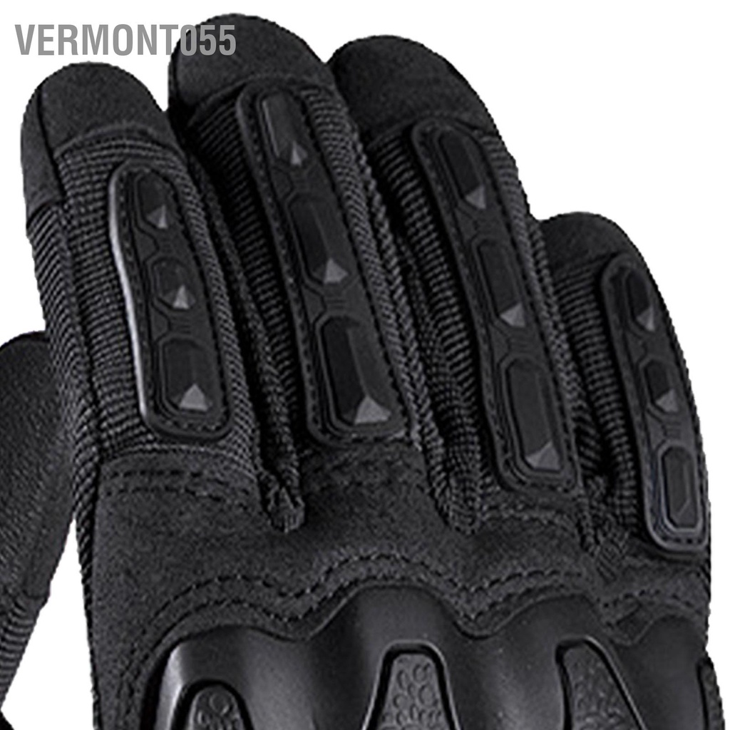 Vermont055 1 Full Ngón Cứng Gù Găng Tay Màn Hình Cảm Ứng Xe Máy Đạp Cho Chụp Ngoài Trời Huấn Luyện Công Việc Thể Thao