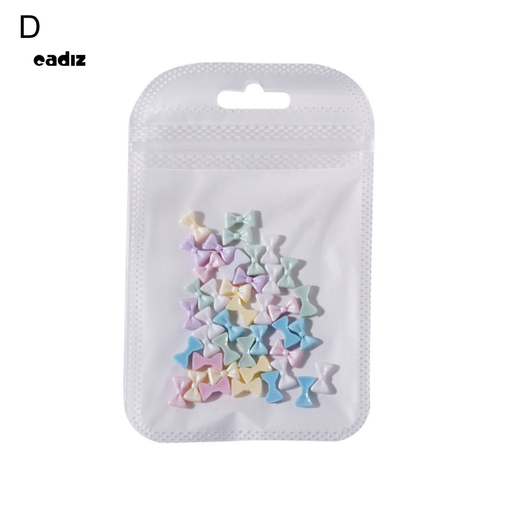 1 Túi Phụ Kiện Trang Trí Móng Tay Hình Nơ Trái Tim Xinh Xắn