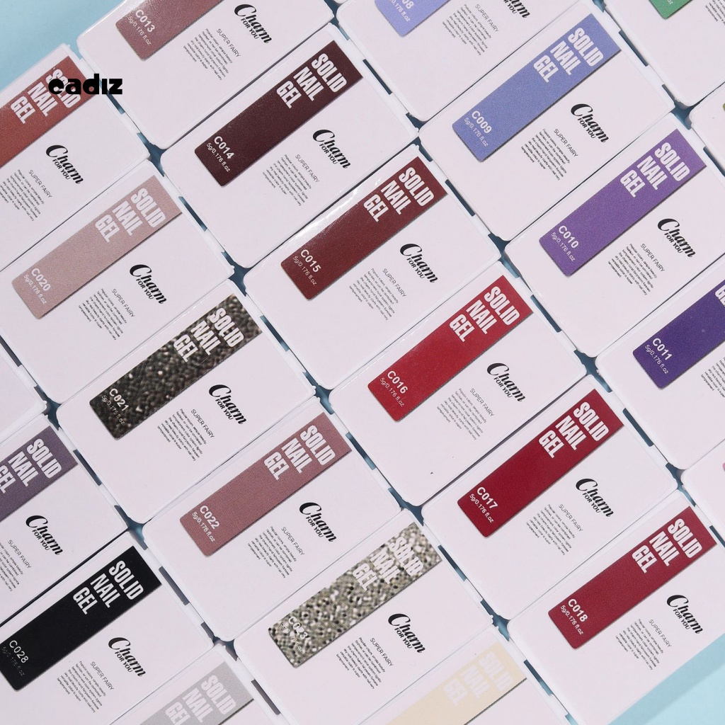 Bảng Màu Trang Trí Móng Nghệ Thuật 5g Màu Trơn Xinh Xắn